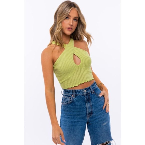 LE LIS CRISS CROSS CROP TOP SLEEVELESS - Picture 2 of 14